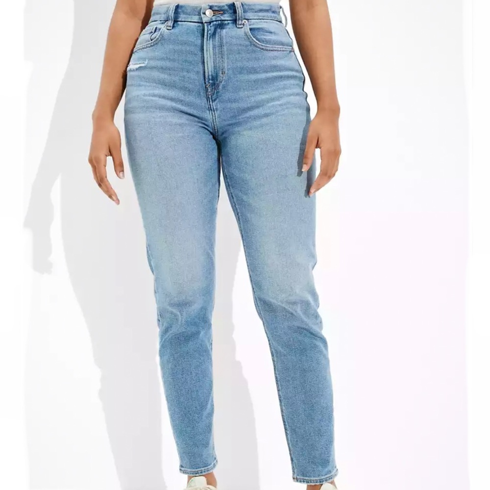 american eagle stretch curvy mom jeans